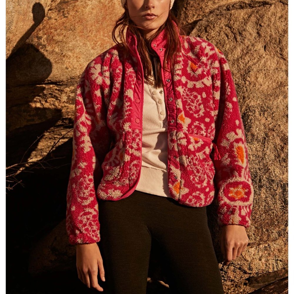 NWT FP Movement Rocky Ridge Jacket / Fuschia So Bright Combo